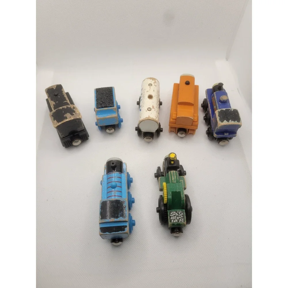 Thomas & Friends Wooden Railway Lot 7pc Thomas Mavis Sir Handel Trevor Terence